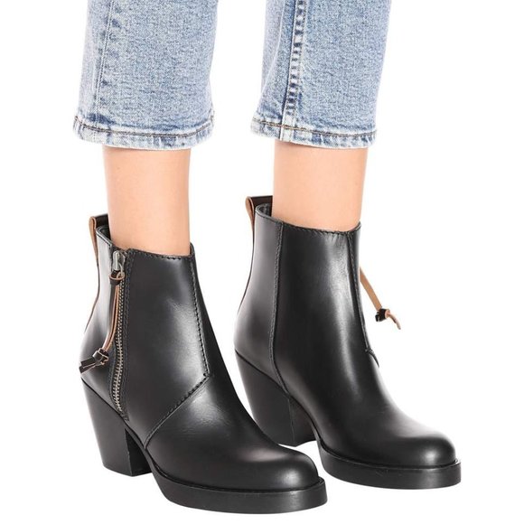 Acne Pistol Booties - Sz 36 Black - Used but Good Condition - Picture 2 of 7